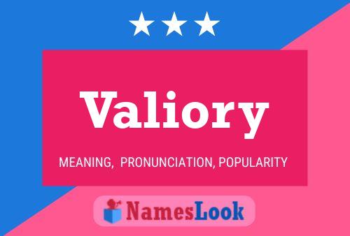 Valiory Namensposter