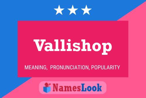 Vallishop Namensposter