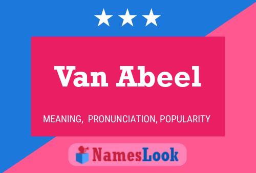 Van Abeel Namensposter