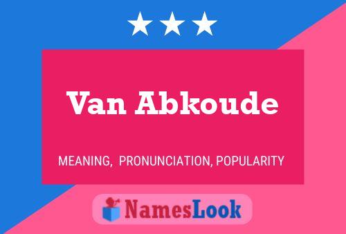 Van Abkoude Namensposter