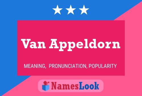 Van Appeldorn Namensposter