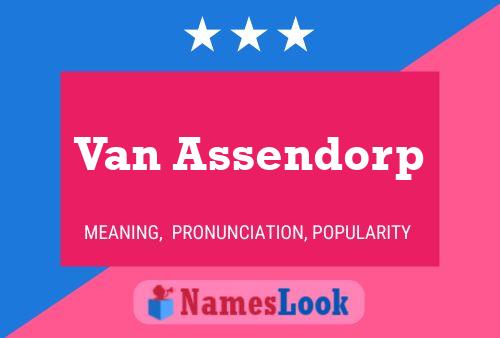 Van Assendorp Namensposter