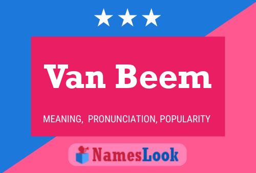 Van Beem Namensposter