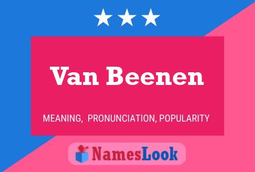 Van Beenen Namensposter