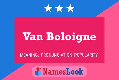 Van Boloigne Namensposter