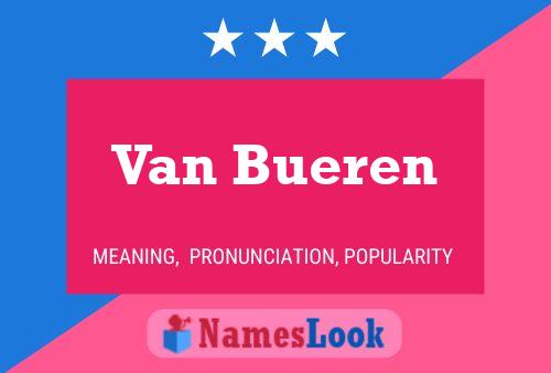 Van Bueren Namensposter