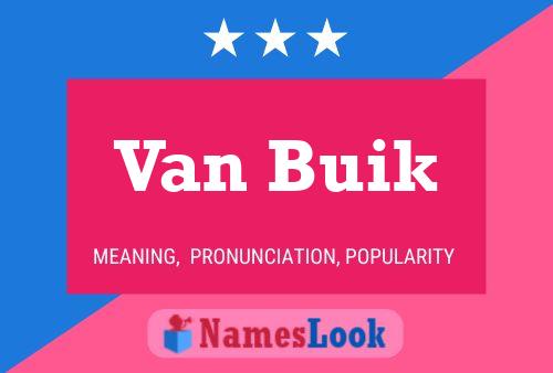 Van Buik Namensposter