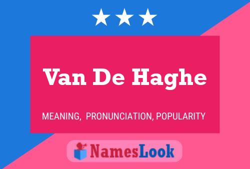 Van De Haghe Namensposter