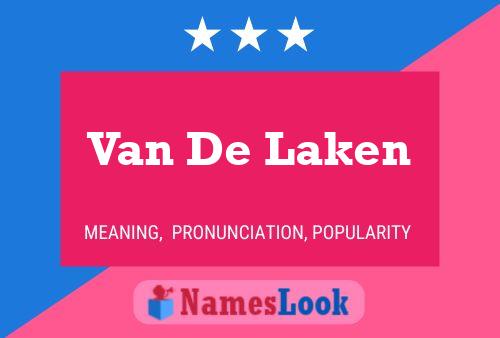 Van De Laken Namensposter