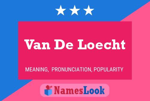 Van De Loecht Namensposter