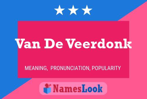 Van De Veerdonk Namensposter