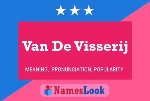 Van De Visserij Namensposter