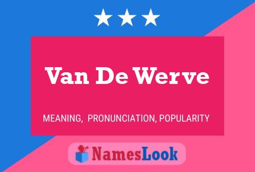 Van De Werve Namensposter