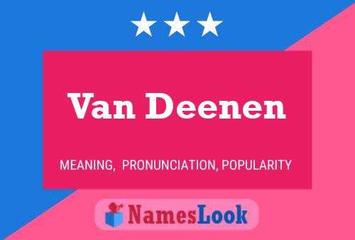 Van Deenen Namensposter