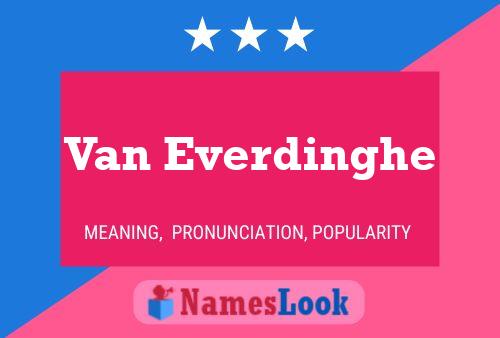 Van Everdinghe Namensposter