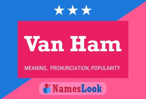 Van Ham Namensposter