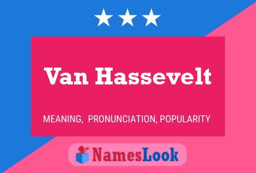 Van Hassevelt Namensposter