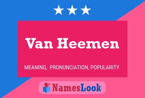 Van Heemen Namensposter