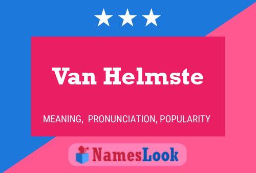 Van Helmste Namensposter