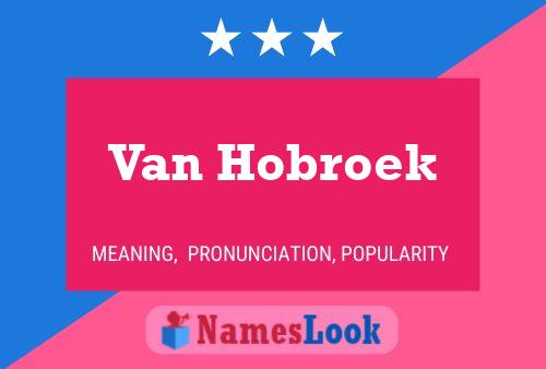 Van Hobroek Namensposter