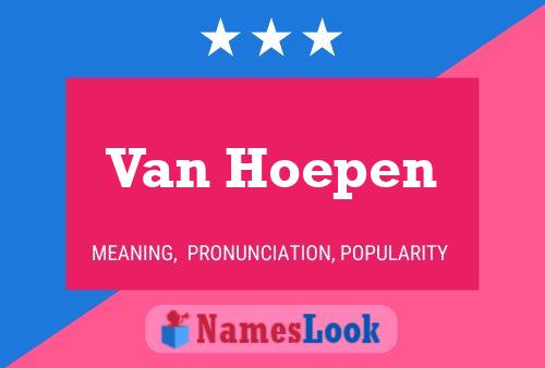 Van Hoepen Namensposter