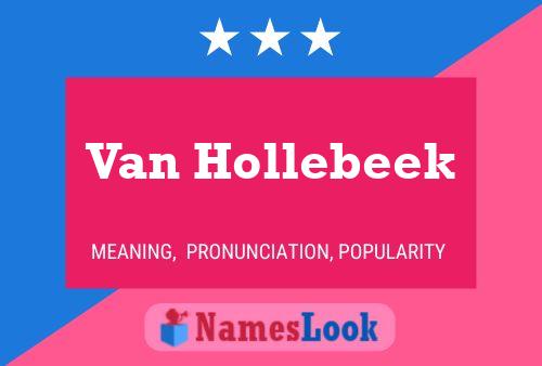 Van Hollebeek Namensposter