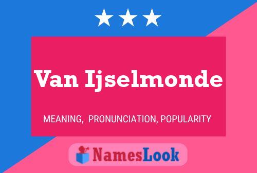 Van Ijselmonde Namensposter