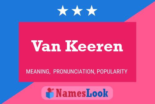 Van Keeren Namensposter