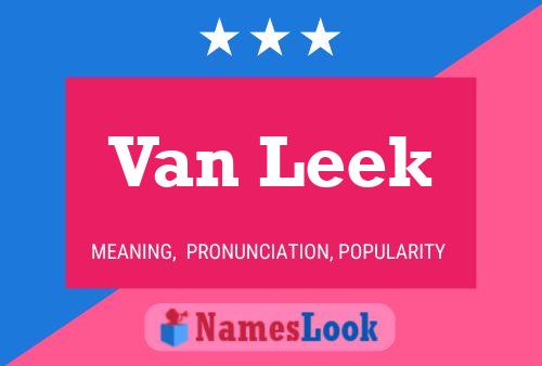 Van Leek Namensposter