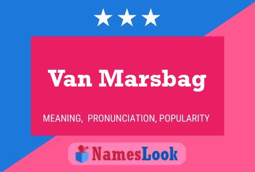 Van Marsbag Namensposter