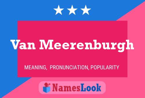 Van Meerenburgh Namensposter