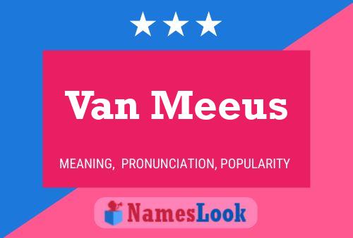 Van Meeus Namensposter