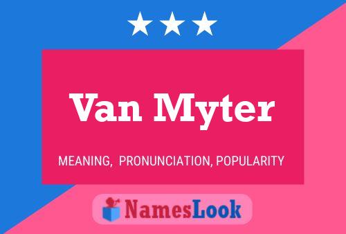 Van Myter Namensposter