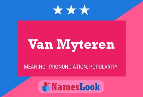 Van Myteren Namensposter