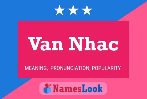 Van Nhac Namensposter