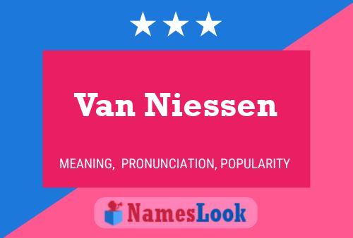 Van Niessen Namensposter