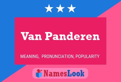 Van Panderen Namensposter