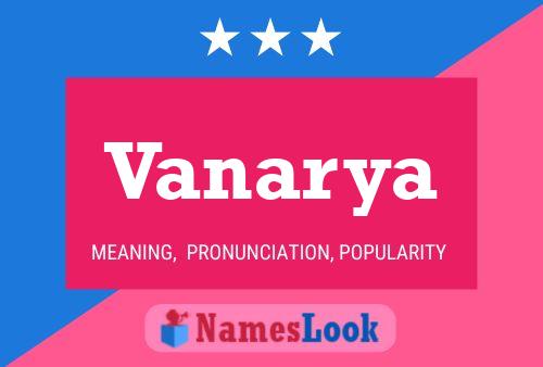 Vanarya Namensposter