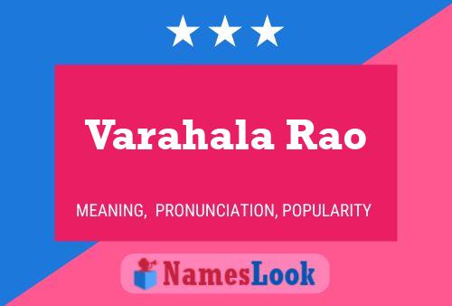 Varahala Rao Namensposter