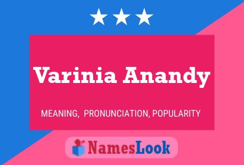 Varinia Anandy Namensposter