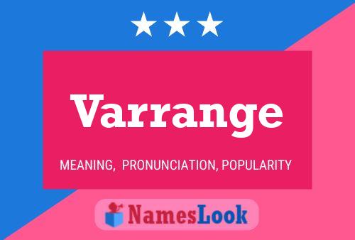 Varrange Namensposter