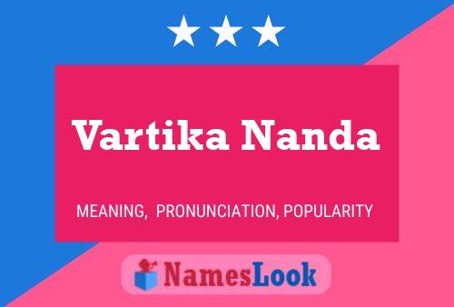 Vartika Nanda Namensposter