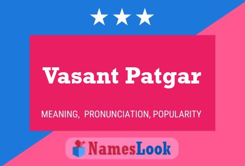 Vasant Patgar Namensposter