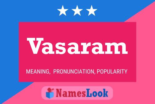 Vasaram Namensposter