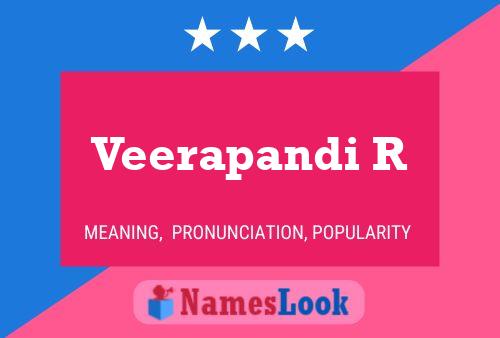 Veerapandi R Namensposter