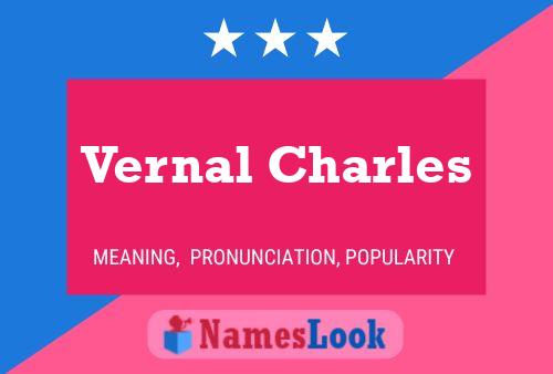 Vernal Charles Namensposter