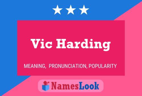 Vic Harding Namensposter