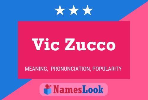 Vic Zucco Namensposter