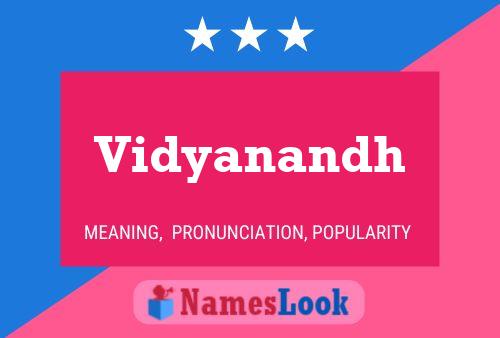 Vidyanandh Namensposter