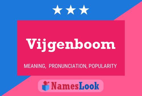 Vijgenboom Namensposter